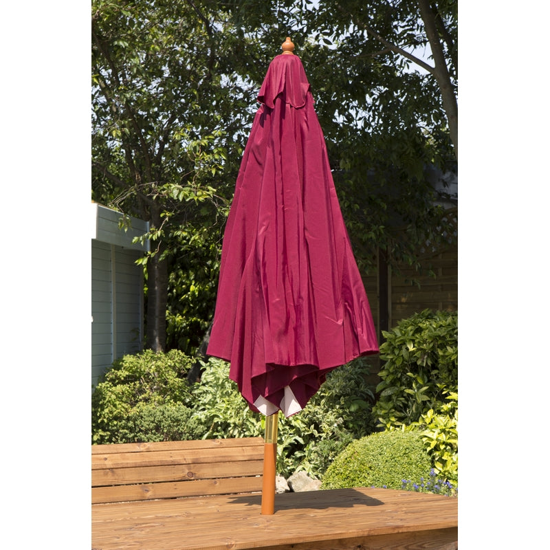 2.7 Metre Garden Parasol - Burgundy