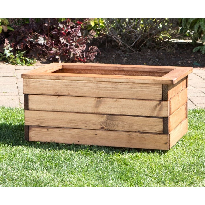 Small Scandinavian Redwood Garden Planter Trough