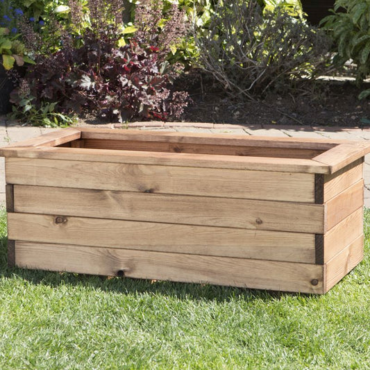 Medium Scandinavian Redwood Garden Planter Trough