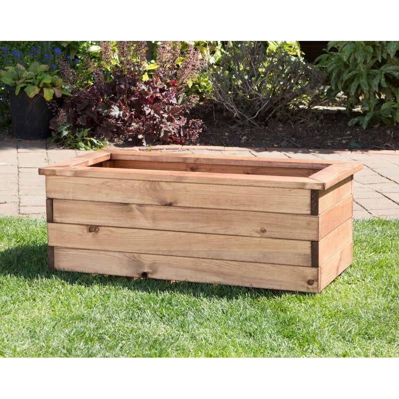 Medium Scandinavian Redwood Garden Planter Trough