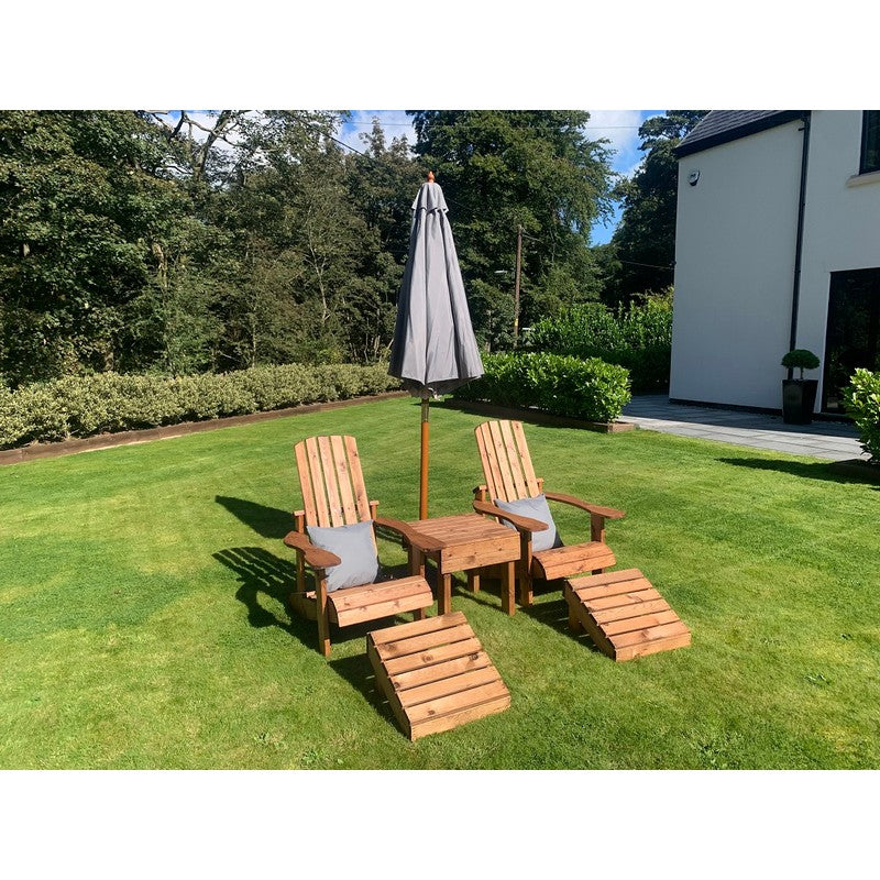 Scandinavian Redwood Garden Relaxer Set by Charles Taylor - 2 Seats