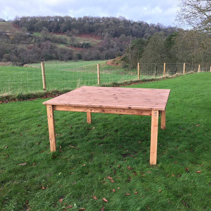 Scandinavian Redwood Garden Rectangular Table by Charles Taylor