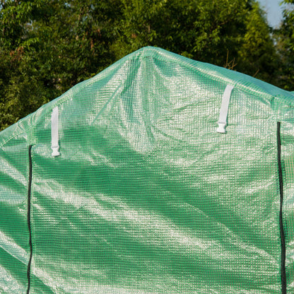 3x2 m Polytunnel Walk-in Greenhouse-Green