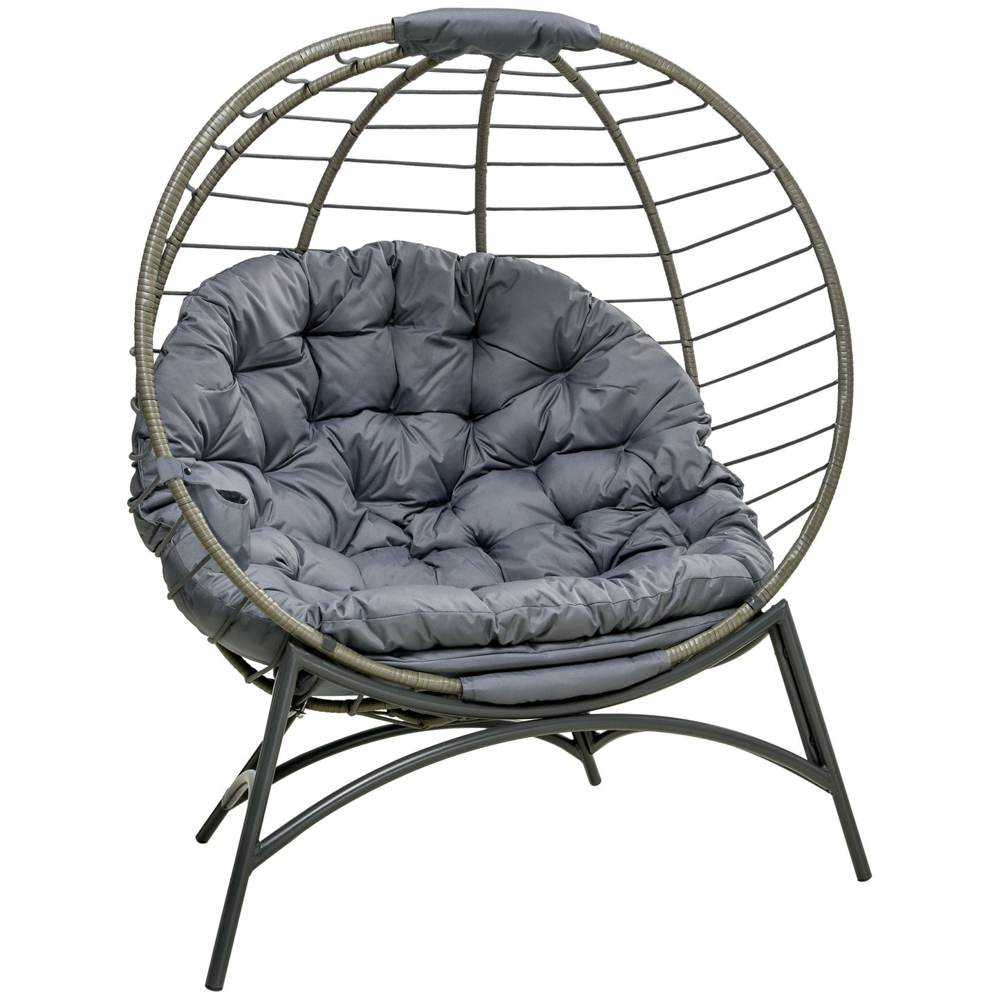 Folding Rattan Egg Chair