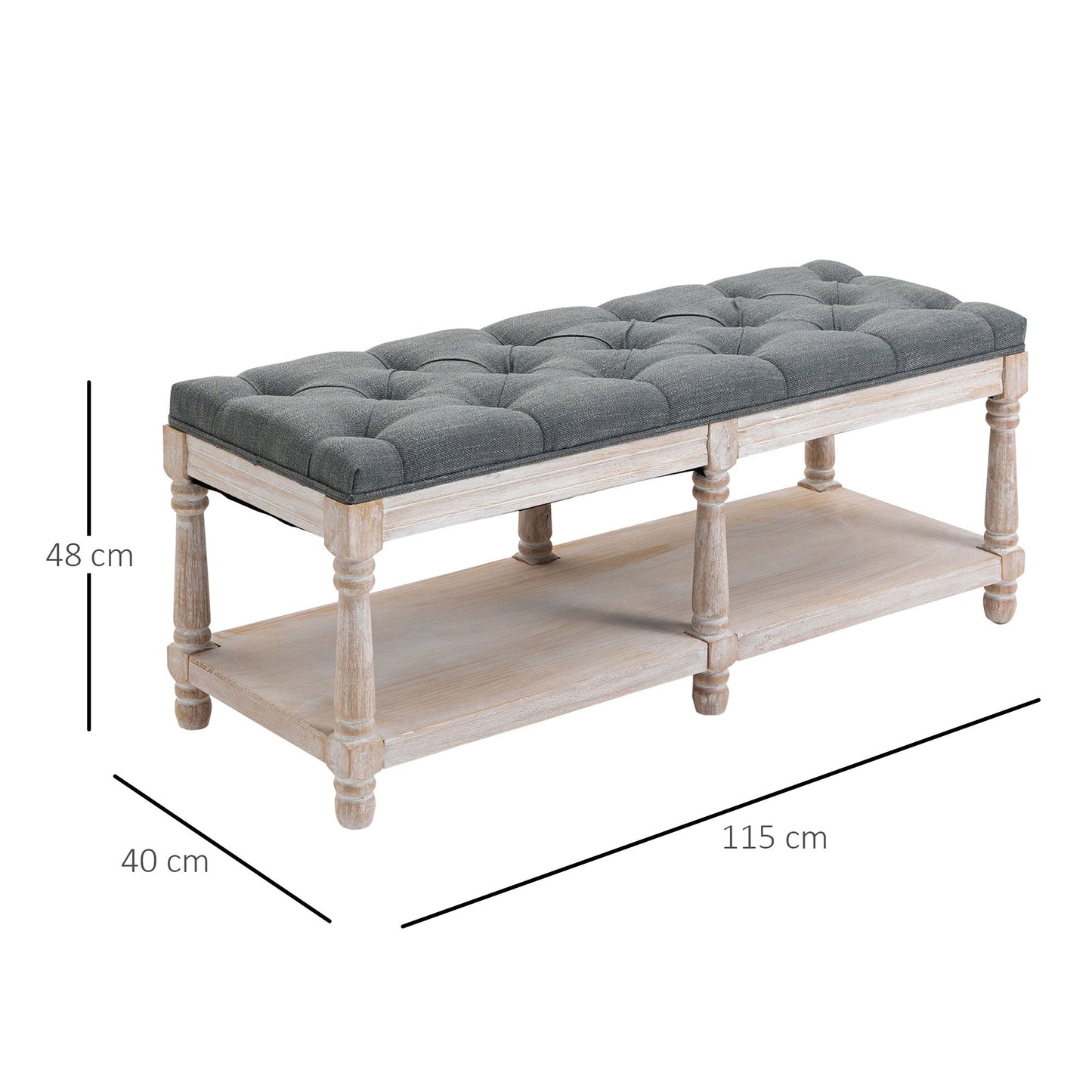 2-Tier Bed End Bench