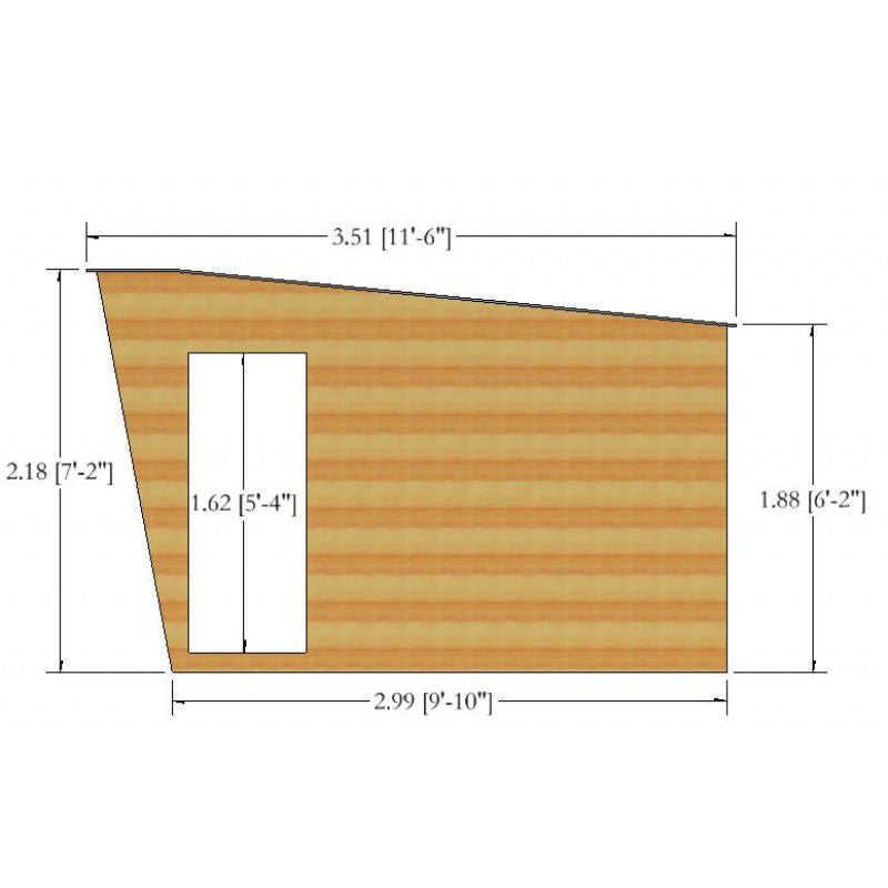 Shire Highclere 10' 5" x 9' 10" Pent Summerhouse - Premium Dip Treated Shiplap