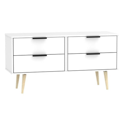 Drayton Large Chest of Drawers White 4 Drawers