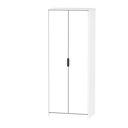 Drayton Tall Wardrobe White 2 Doors