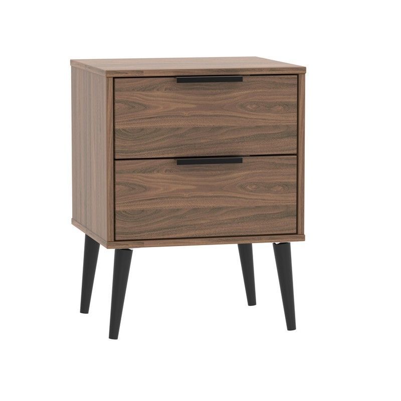 Drayton Side Table Brown 2 Drawers