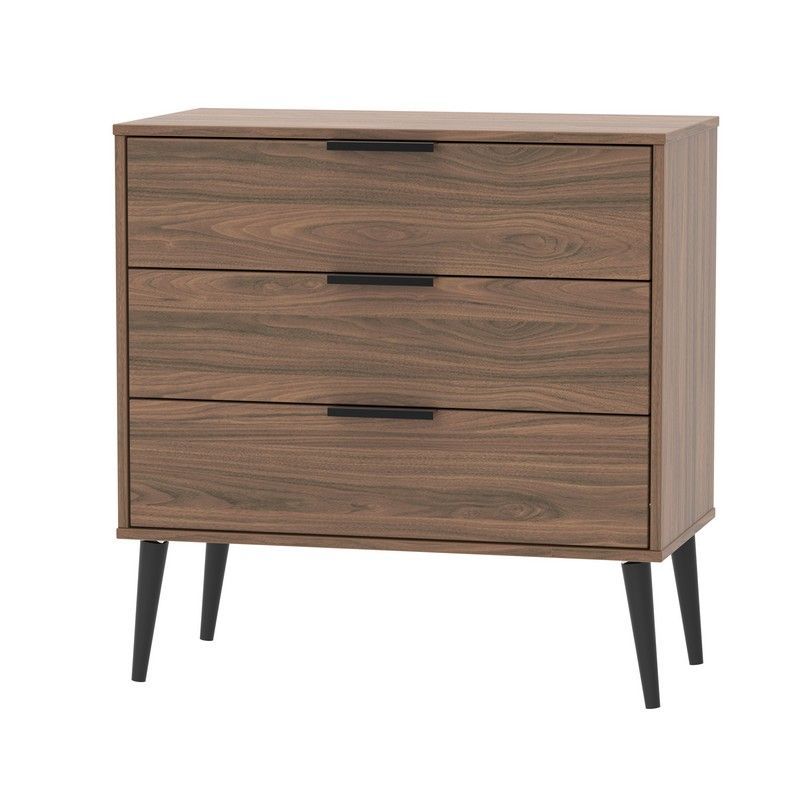 Drayton Chest of Drawers Brown 3 Drawers