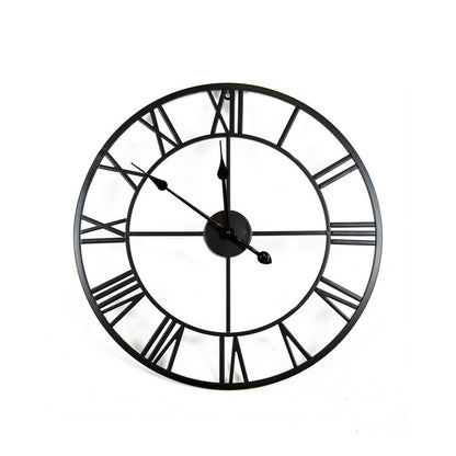 Indoor Wall Clock Matte Black 60cm by Wensum