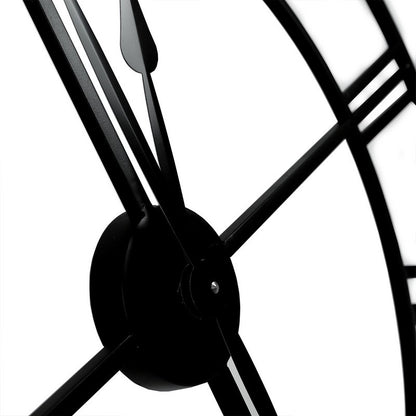 Indoor Wall Clock Matte Black 60cm by Wensum