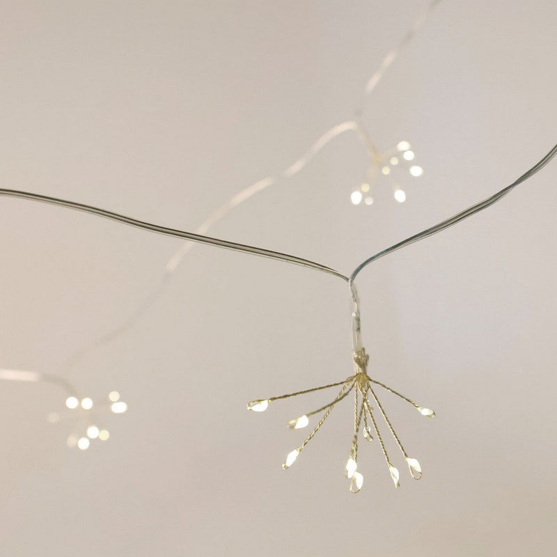 String Fairy Christmas Lights Warm White Outdoor 40 LED - 6m Dandelion by Wensum