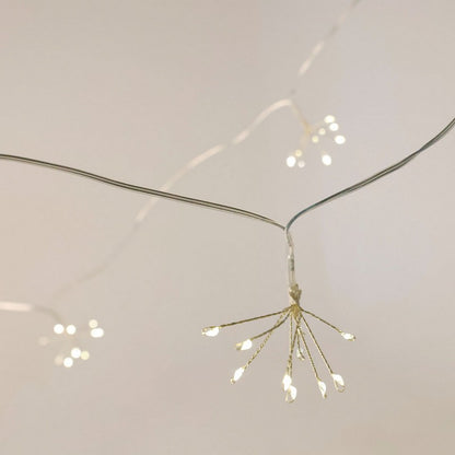 String Fairy Christmas Lights Warm White Outdoor 40 LED - 6m Dandelion by Wensum