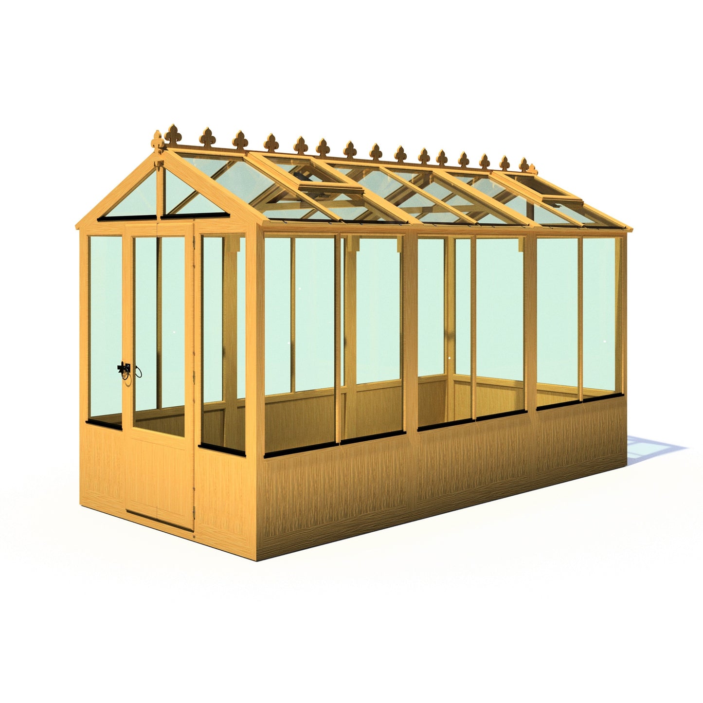 Shire Holkham 11' 8" x 6' 2" Apex Greenhouse - Premium Coated