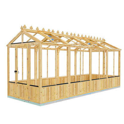 Shire Holkham 15' 7" x 6' 2" Apex Greenhouse - Premium Coated