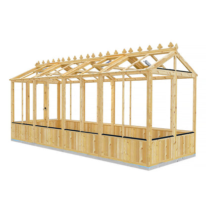 Shire Holkham 15' 7" x 6' 2" Apex Greenhouse - Premium Coated