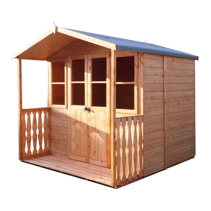 Shire Houghton 6' 8" x 7' 4" Apex Summerhouse - Premium Dip Treated Shiplap