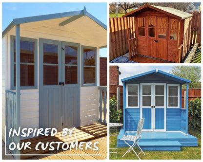 Shire Houghton 6' 8" x 7' 4" Apex Summerhouse - Premium Dip Treated Shiplap