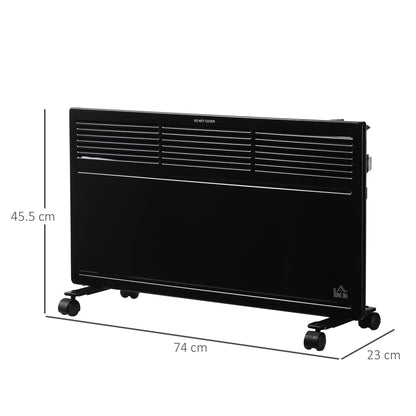 Convector Radiator Heater Freestanding or Wall-mounted w/ Adjustable Thermostat