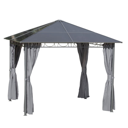 3 x 3M Hardtop Gazebo with UV Resistant Polycarbonate Roof