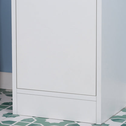 kleankin Tall Bathroom Storage Cabinet with Mirror