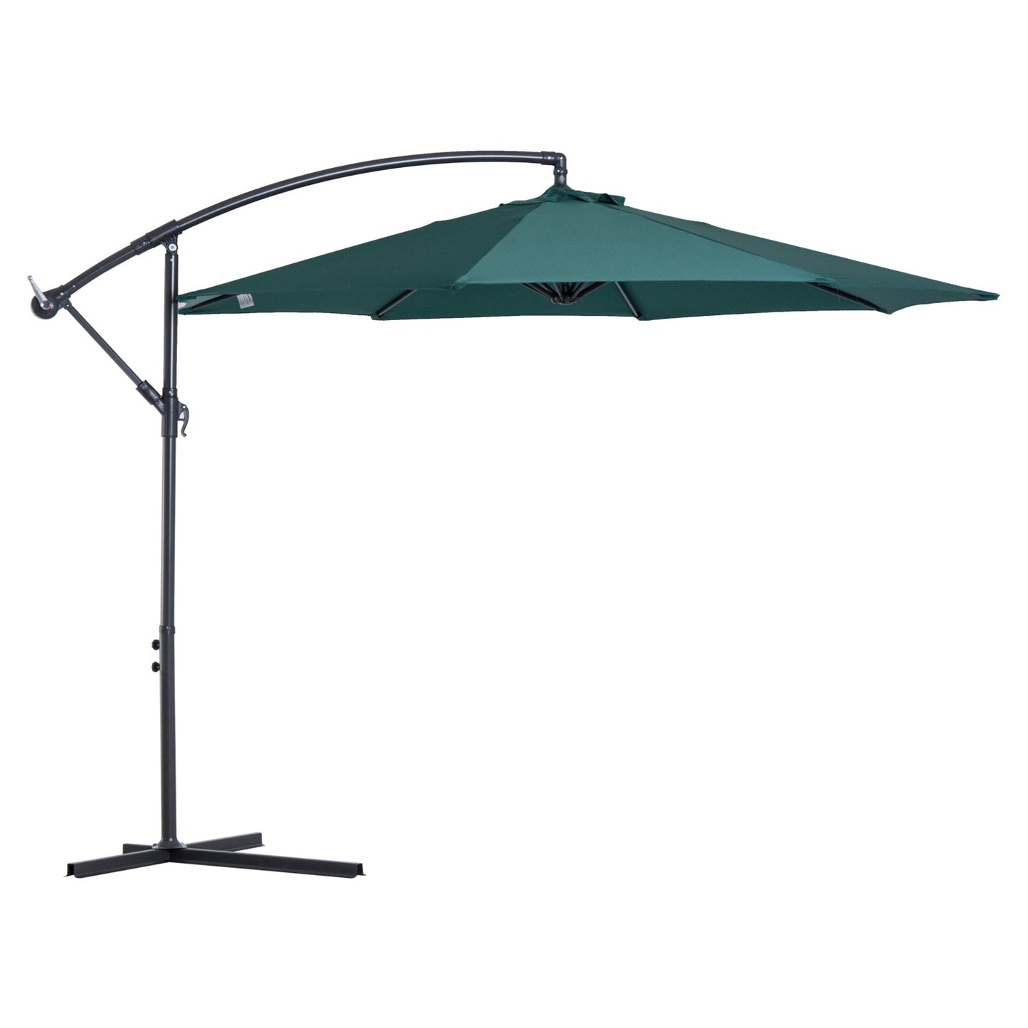 3M Garden Banana Parasol Hanging Cantilever Umbrella with Crank Handle