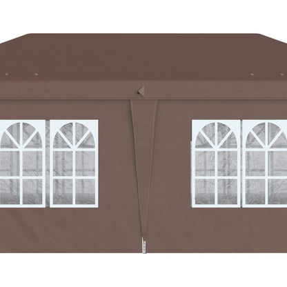 3 x 6 m Pop Up Gazebo with Sides and Windows