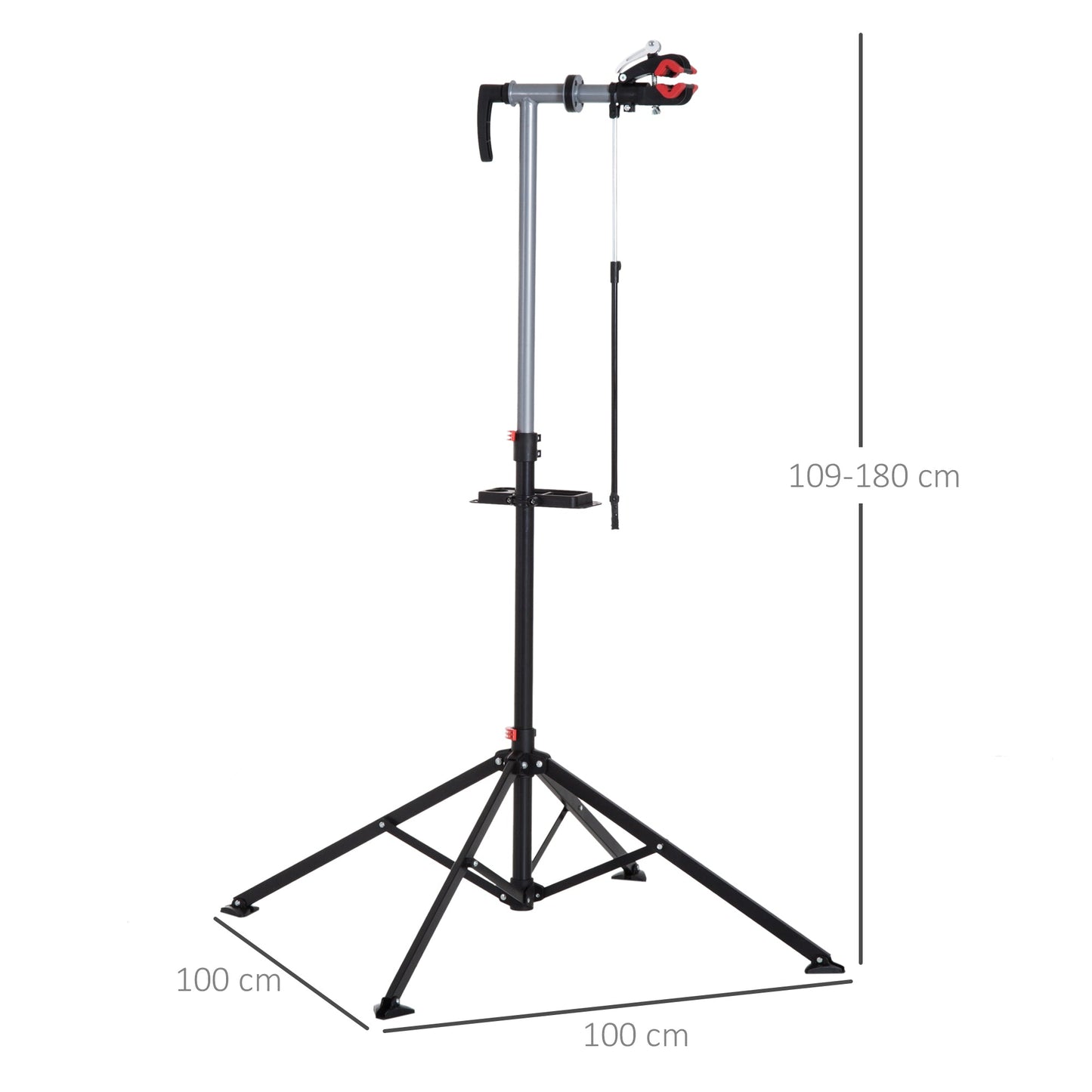 Adjustable Bike Clamp Bicycle Repair Stand-Black