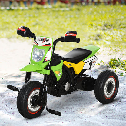 Toddlers 3-Wheel PP Ride On Pedal Trike Green