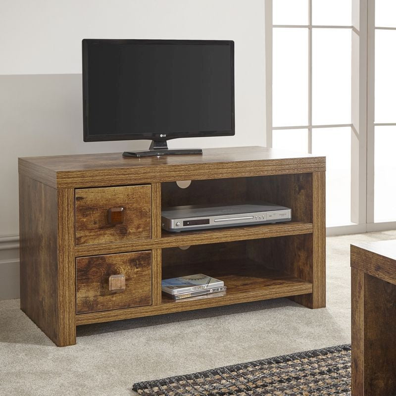 Jakarta TV Unit Brown 2 Shelves 2 Drawers