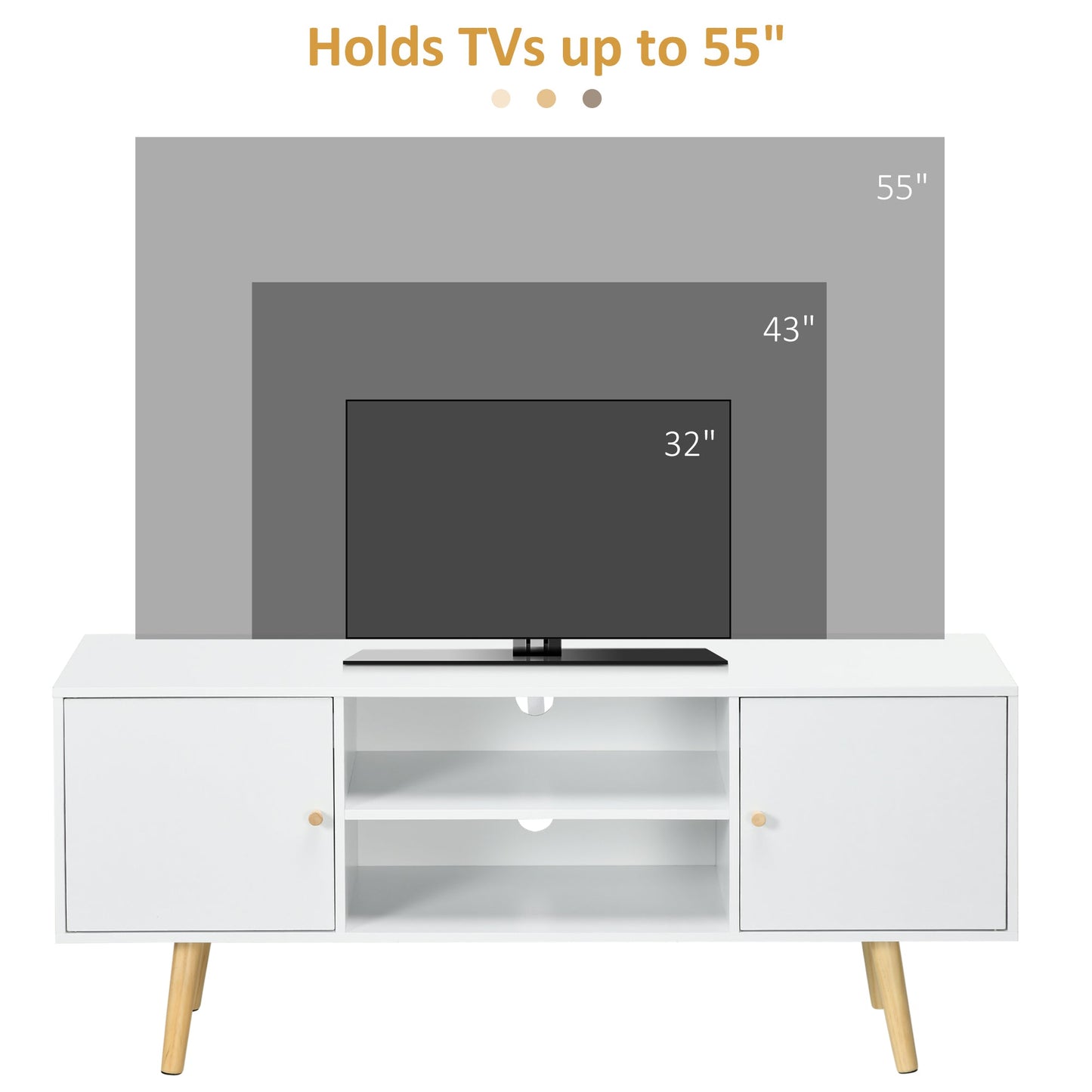 TV Unit Cabinet for TVs up to 55 Inches