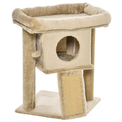 PawHut Cat Tree for Indoor Cats Kitten Tower Climbing Activity Centre Furniture w/ Jute Scratching Pad