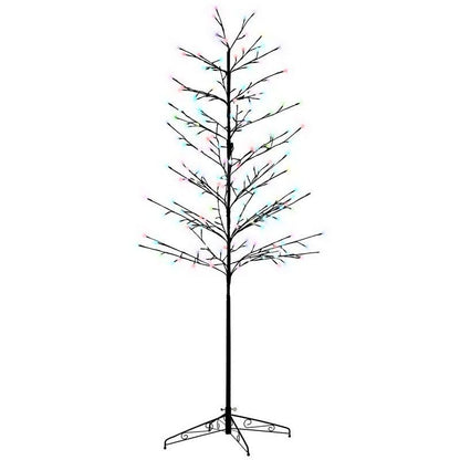 6ft Artificial Tree Light with 180 Colour LED Light for Home Party