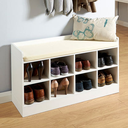 Kempton Shoe Storage White 8 Shelves