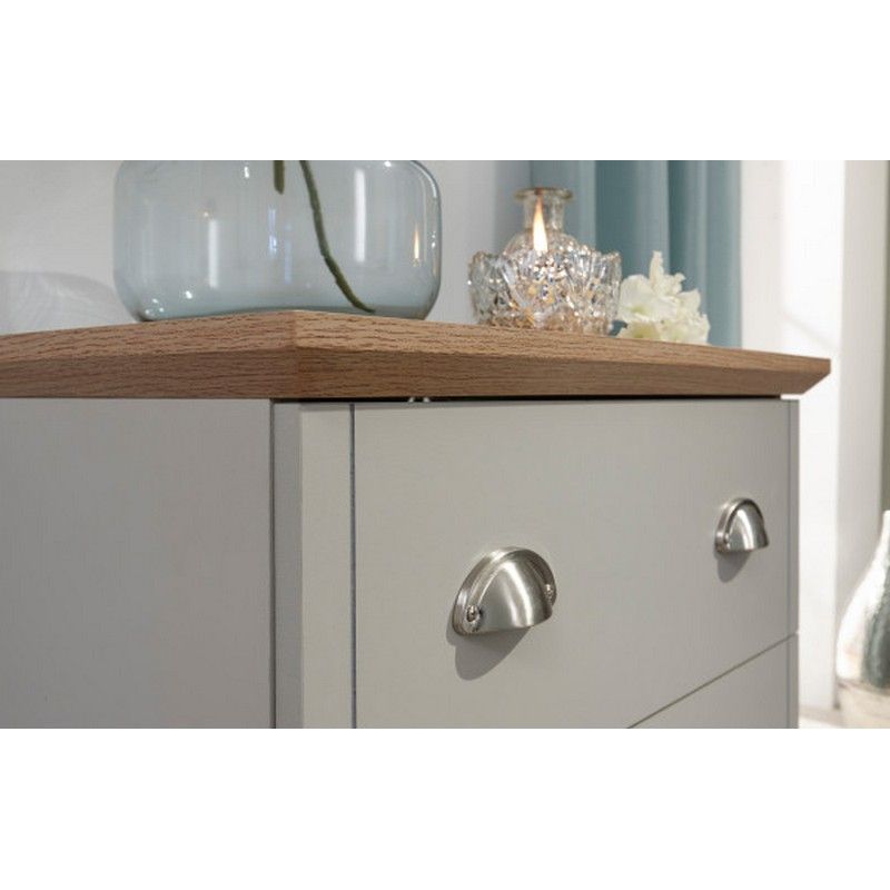 Kendal Chest of Drawers Grey 3 Drawers