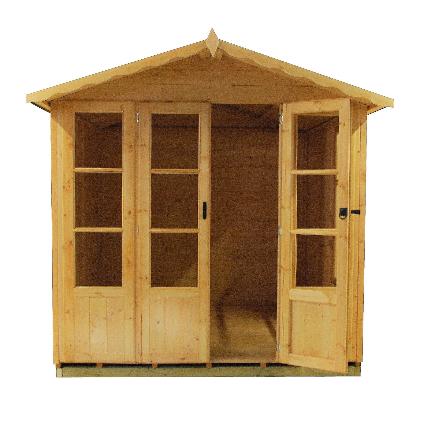 Shire Kensington 7' x 7' 8" Apex Summerhouse - Premium Dip Treated Shiplap