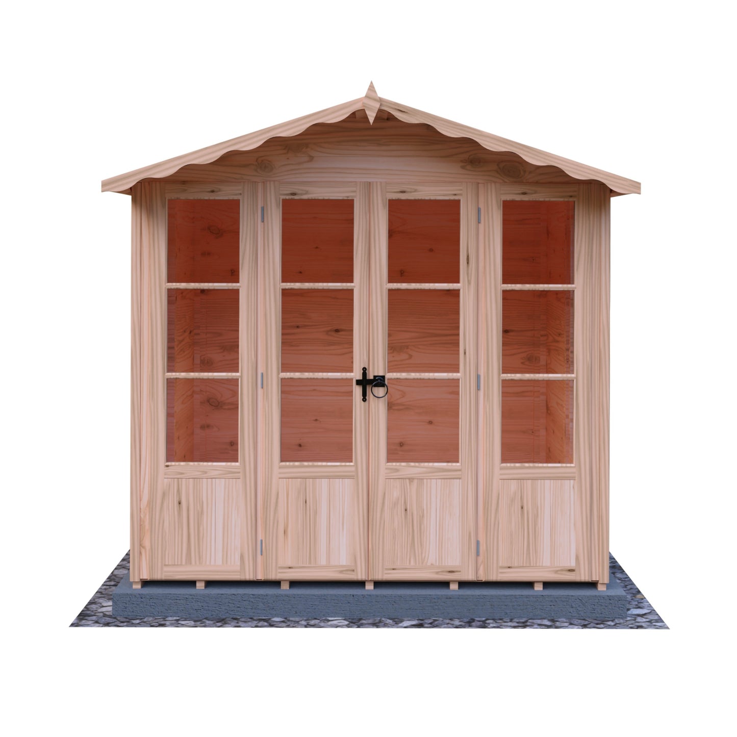 Shire Kensington 7' x 7' 8" Apex Summerhouse - Premium Dip Treated Shiplap