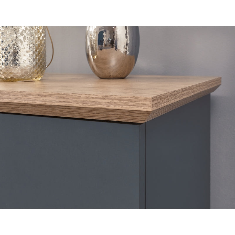 Kendal Large Sideboard Blue 3 Doors 2 Shelves 2 Drawers