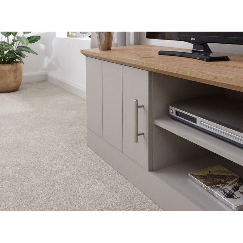 Kendal TV Unit Grey 2 Shelves 1 Door