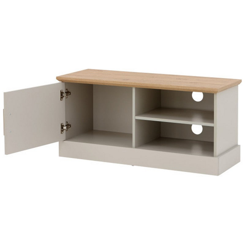 Kendal TV Unit Grey 2 Shelves 1 Door