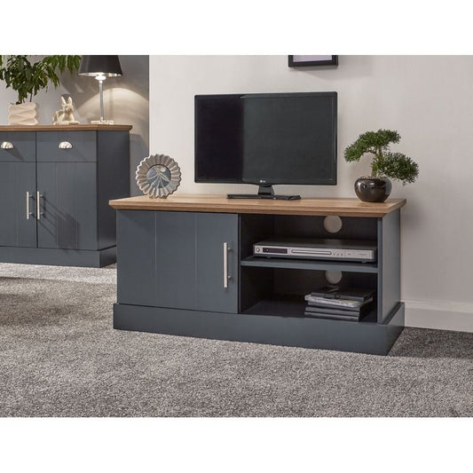 Kendal TV Unit Blue 1 Shelf 1 Door