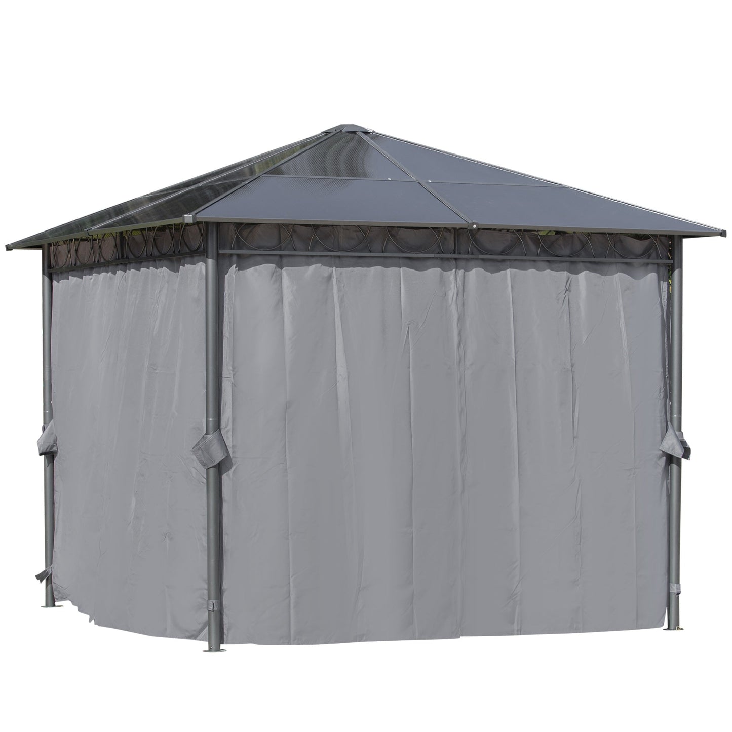 3 x 3M Hardtop Gazebo with UV Resistant Polycarbonate Roof