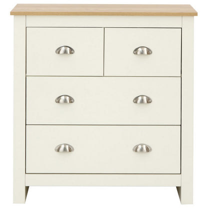 Lancaster Chest of Drawers Cream 4 Drawers