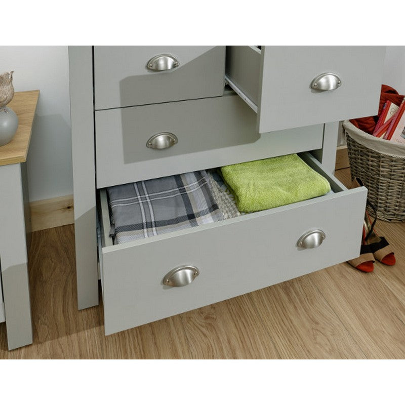 Lancaster Chest of Drawers Grey 4 Drawers