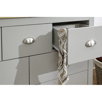 Lancaster Large Chest of Drawers Grey 7 Drawers