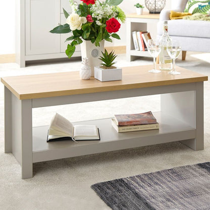 Lancaster Coffee Table Grey 1 Shelf