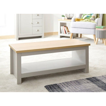 Lancaster Coffee Table Grey 1 Shelf