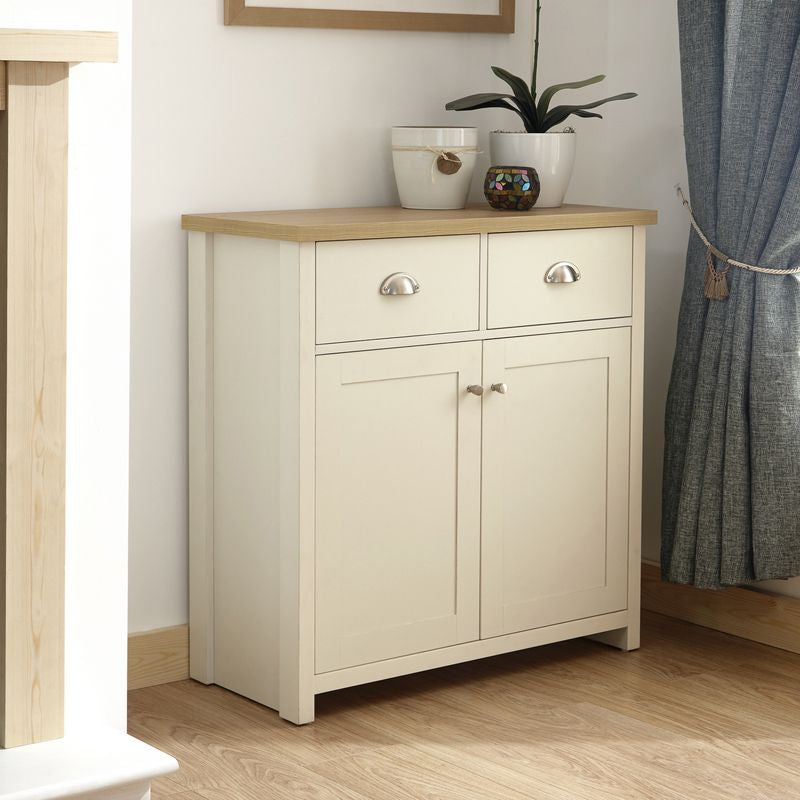 Lancaster Sideboard Cream 2 Doors 2 Drawers