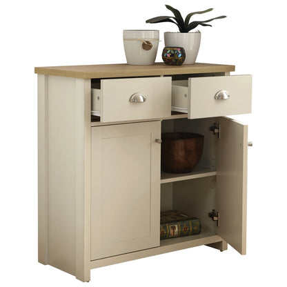 Lancaster Sideboard Cream 2 Doors 2 Drawers